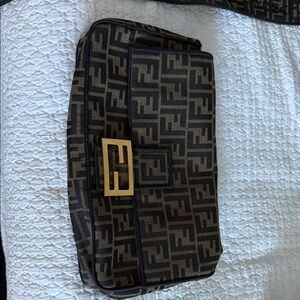 Fendi Brown and Black Monogram Bag